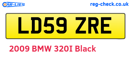 LD59ZRE are the vehicle registration plates.
