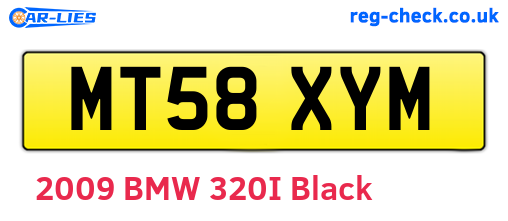 MT58XYM are the vehicle registration plates.