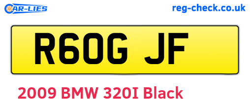 R60GJF are the vehicle registration plates.