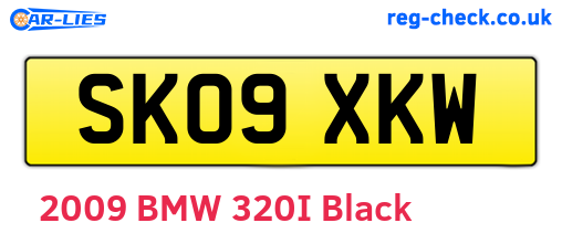 SK09XKW are the vehicle registration plates.