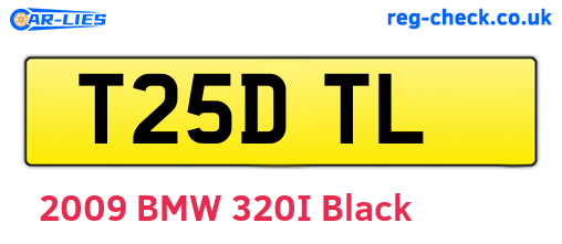 T25DTL are the vehicle registration plates.
