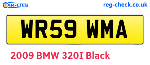 WR59WMA are the vehicle registration plates.