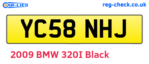 YC58NHJ are the vehicle registration plates.