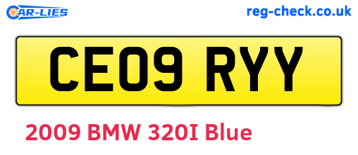 CE09RYY are the vehicle registration plates.