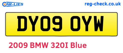 DY09OYW are the vehicle registration plates.
