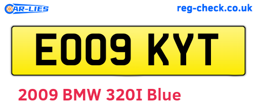 EO09KYT are the vehicle registration plates.