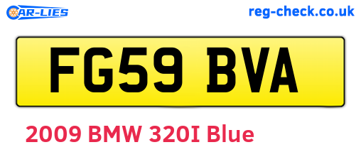 FG59BVA are the vehicle registration plates.