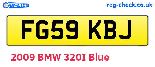 FG59KBJ are the vehicle registration plates.