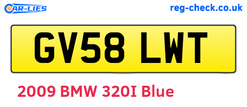 GV58LWT are the vehicle registration plates.