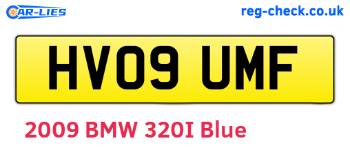 HV09UMF are the vehicle registration plates.