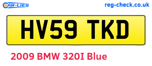 HV59TKD are the vehicle registration plates.