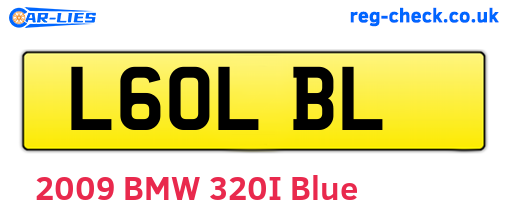 L60LBL are the vehicle registration plates.