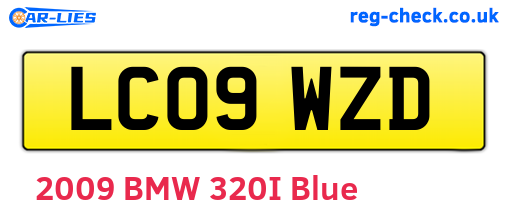 LC09WZD are the vehicle registration plates.