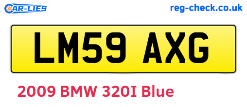 LM59AXG are the vehicle registration plates.