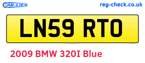 LN59RTO are the vehicle registration plates.