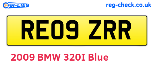 RE09ZRR are the vehicle registration plates.