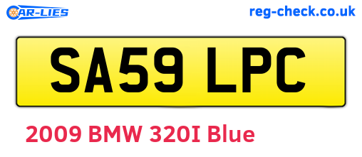 SA59LPC are the vehicle registration plates.