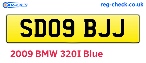 SD09BJJ are the vehicle registration plates.