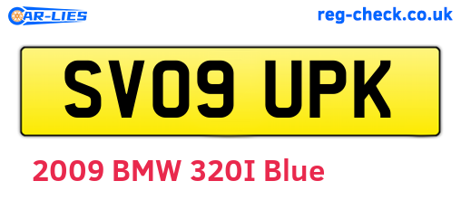 SV09UPK are the vehicle registration plates.