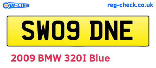 SW09DNE are the vehicle registration plates.