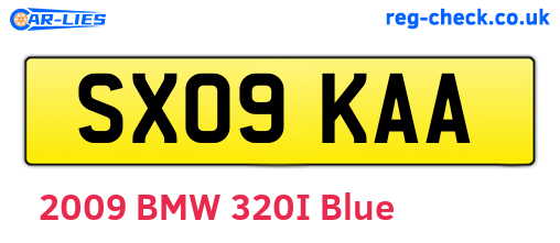 SX09KAA are the vehicle registration plates.
