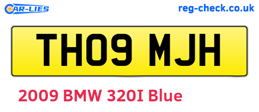 TH09MJH are the vehicle registration plates.
