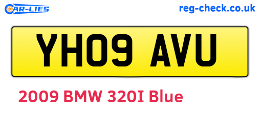 YH09AVU are the vehicle registration plates.