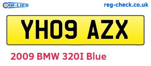 YH09AZX are the vehicle registration plates.