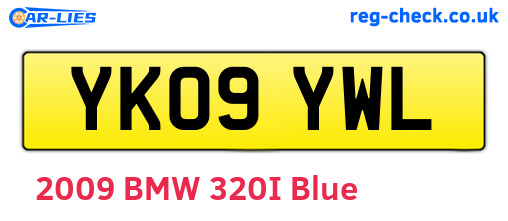 YK09YWL are the vehicle registration plates.