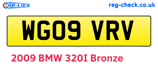 WG09VRV are the vehicle registration plates.