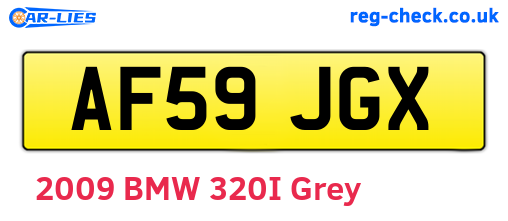 AF59JGX are the vehicle registration plates.