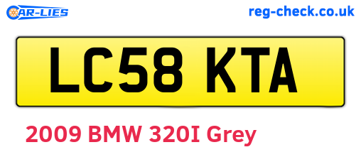 LC58KTA are the vehicle registration plates.
