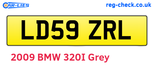 LD59ZRL are the vehicle registration plates.
