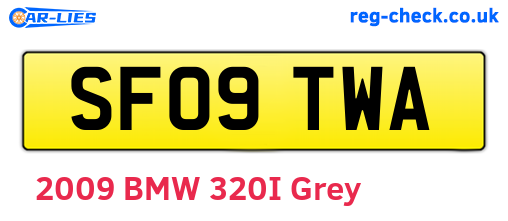 SF09TWA are the vehicle registration plates.
