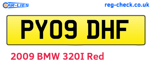 PY09DHF are the vehicle registration plates.