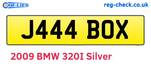 J444BOX are the vehicle registration plates.
