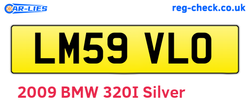 LM59VLO are the vehicle registration plates.