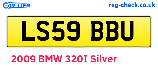 LS59BBU are the vehicle registration plates.