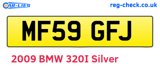 MF59GFJ are the vehicle registration plates.