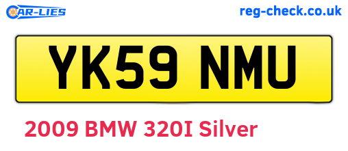 YK59NMU are the vehicle registration plates.