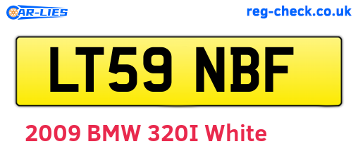 LT59NBF are the vehicle registration plates.