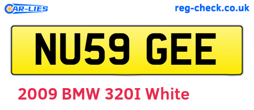 NU59GEE are the vehicle registration plates.