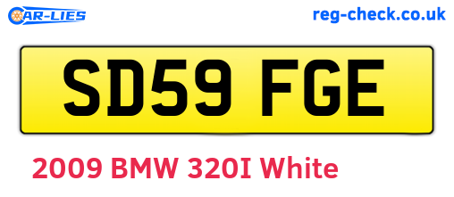 SD59FGE are the vehicle registration plates.