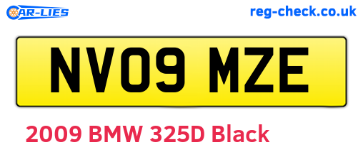 NV09MZE are the vehicle registration plates.
