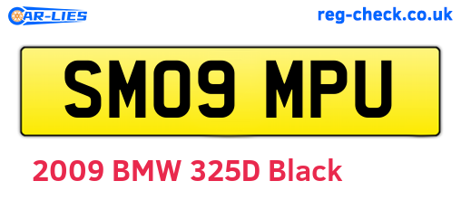 SM09MPU are the vehicle registration plates.