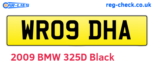 WR09DHA are the vehicle registration plates.