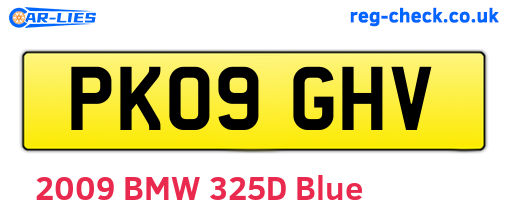 PK09GHV are the vehicle registration plates.