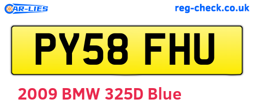 PY58FHU are the vehicle registration plates.