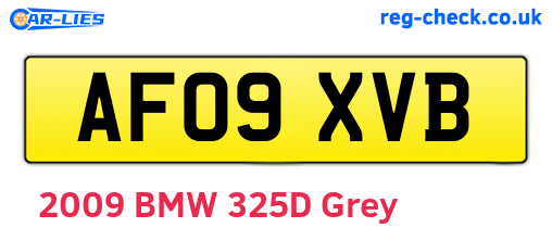 AF09XVB are the vehicle registration plates.