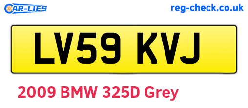 LV59KVJ are the vehicle registration plates.